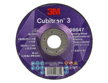3M™ Cubitron™ 3 Depressed Center Grinding Wheel