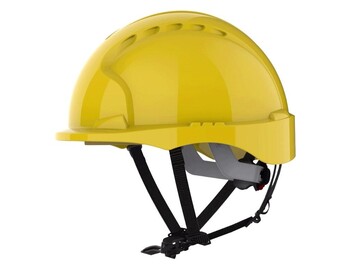 Ochranná prilba JSP EVO3 LINESMAN, upínání na kolečko, žltá Ochranná prilba JSP EVO3 LINESMAN, upínání na kolečko, žltá