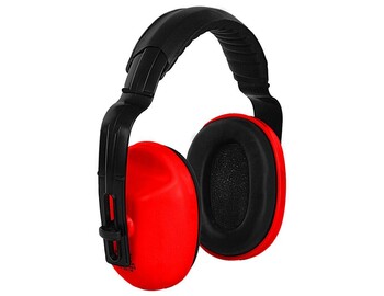 Mušlové chrániče sluchu EP106, červené