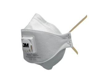 Filtračná polomaska 3M 9312, skládací, výdechový ventilek