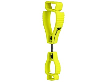 Klips pro zavešení drobných predmetu na odev, reflexné žltá