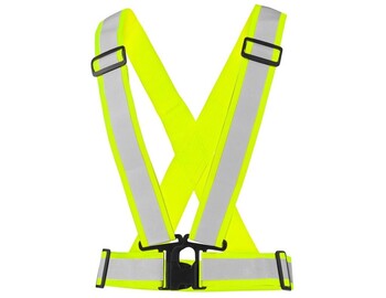 Reflexné elastický CXS KRÍŽ CROSS BELT, žltý Reflexné elastický CXS KRÍŽ CROSS BELT, žltý