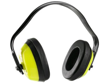 Mušlové chrániče sluchu EP101, fluor. žlté