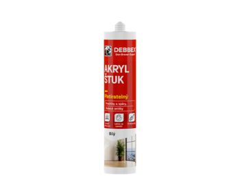 Akrylový štukový tmel 280 ml kartuša biela
