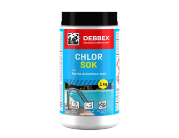 Cranit Chlor šok – rýchla dezinfekcia vody 1 kg dóza modrastá
