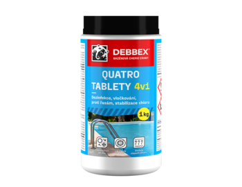 Cranit Quatro tablety – dezinfekcia, proti riasam, vločkovanie, stabilizácia