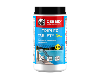 Cranit Triplex tablety - dezinfekcia, proti riasam, vločkovanie 1 kg dóza modrastá