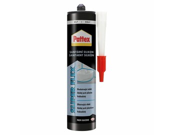 Pattex - sanitárny silikón SUPER FLEX, 280 ml, biely