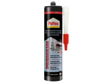 Pattex tepelne odolný silikón PREMIUM - 280 ml, červený