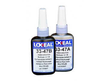 Loxeal 33-47 - 250 ml (A+B), transparentné flexibilné akrylové lepidlo