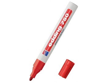 Lakový popisovač Edding 750 červený Lakový popisovač Edding 750 červený