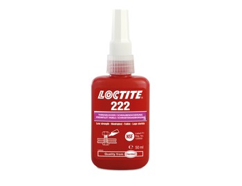 Loctite 222 - 50 ml, nízkopevnostný zaisťovač závitov 