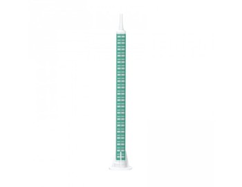 Statická miešačka štvorcová pre 2K kartuše 50 ml, zelená 11,5 cm
