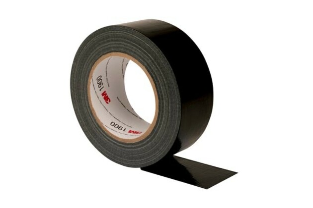 3M Duct Tape univerzálna textilná páska 1900, čierna, 50 mm x 50 m 