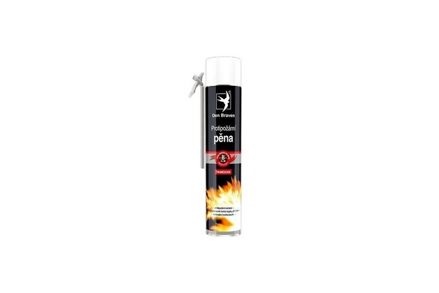 Den Braven protipožiarna pena - 750 ml, červená, trubičková
