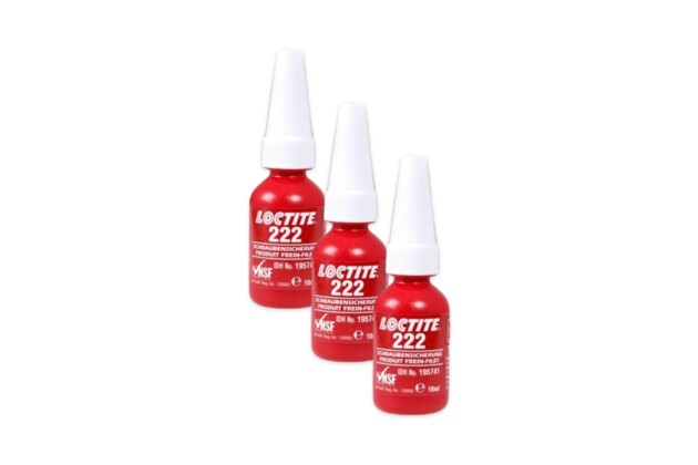 3 x Loctite 222 - 10 ml