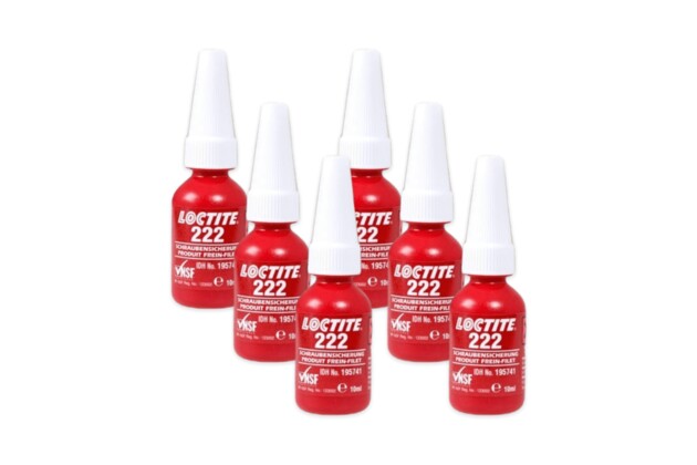 6 x Loctite 222 - 10 ml
