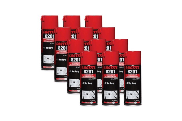 12 x Loctite LB 8201 - 400 ml, 5way sprej, olej