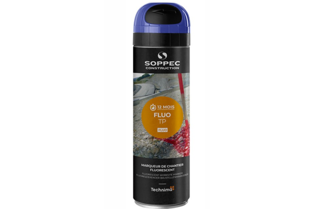 Soppec značkovací sprej Fluo T.P. - 500 ml, modrý