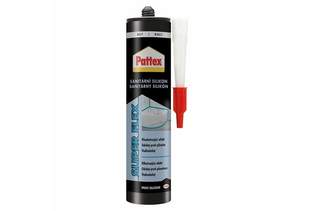 Pattex - sanitárny silikón SUPER FLEX