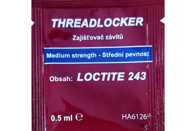 Loctite 243 - 0,5 ml, strednepevnostný Loctite 243 - 0,5 ml, strednepevnostný