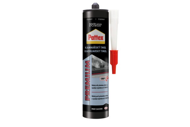 Pattex Kachliarsky tmel - 280 ml, čierny Pattex Kachliarsky tmel - 280 ml, čierny
