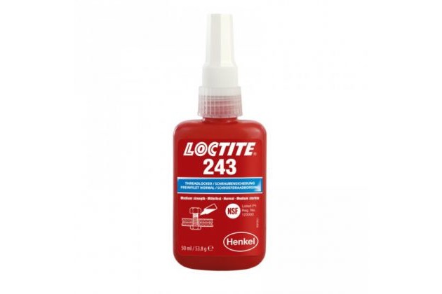 Loctite 243 - 50ml, strednepevnostný zaisťovač závitov 