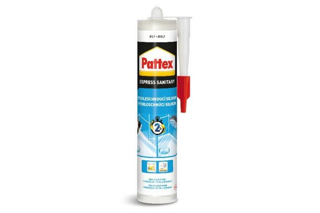 PATTEX RÝCHLOSCH. SANIT. SILIKÓN Biely - 280ml